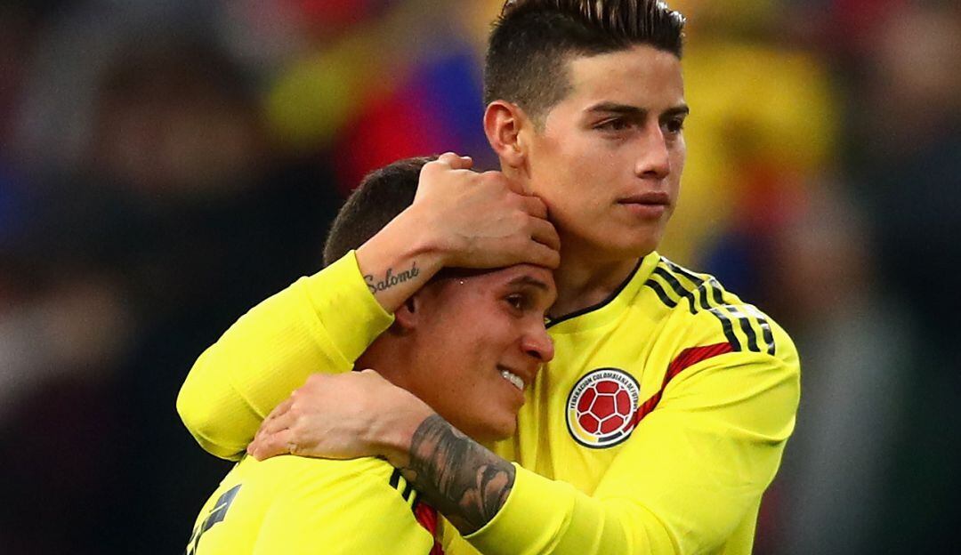 Juan Fernando Quintero y James Rodríguez