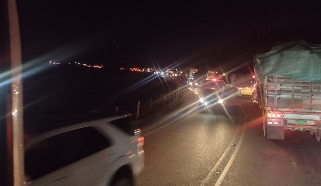 Alto flujo vehícular por la vía Manizales – Fresno – Mariquita