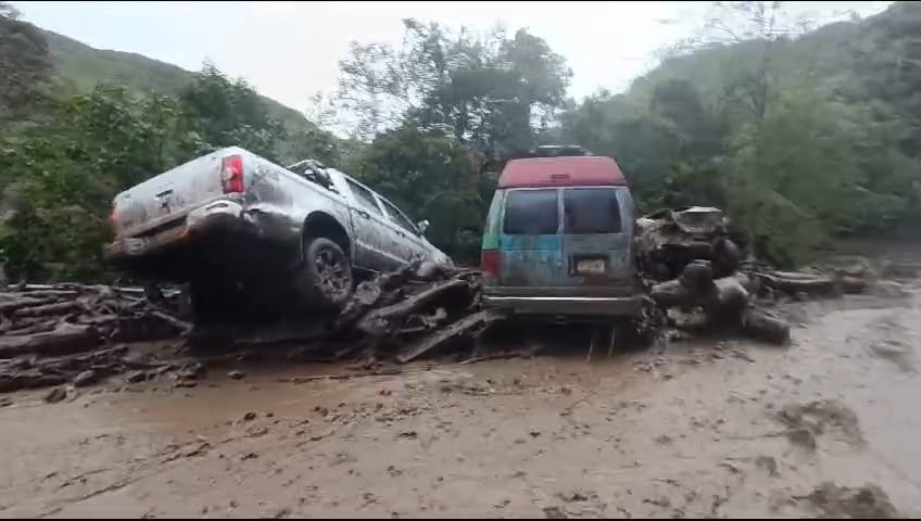 Avalancha en el Encano | Foto: Bomberos Pasto