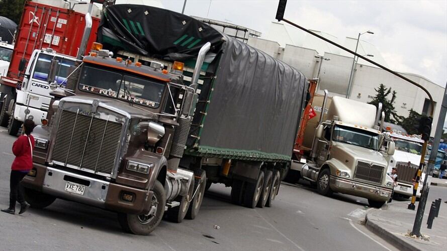 Paro camionero. Foto: Colprensa