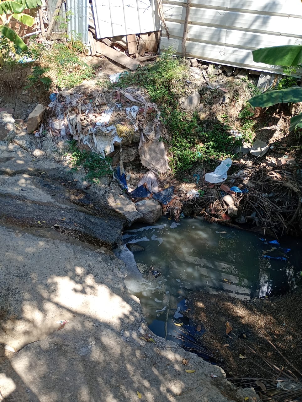 Contaminación por aguas negras en Villa del Rosario / Foto: Cortesía