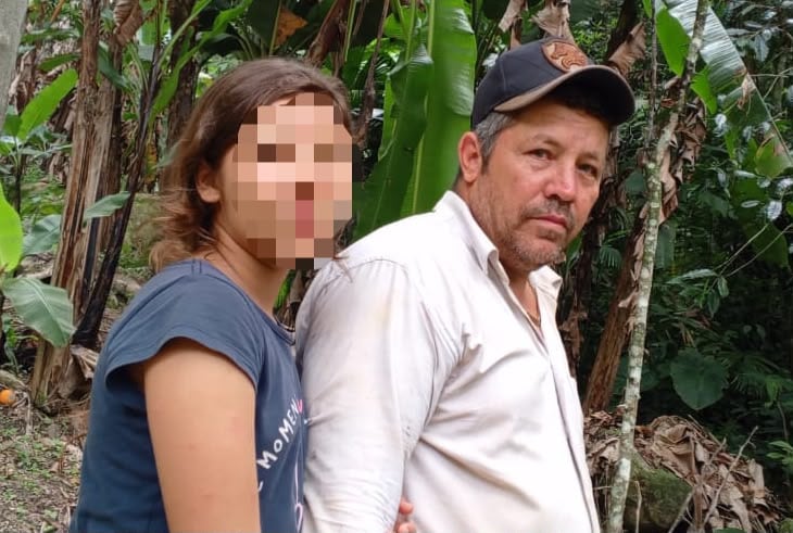En Norte de Santander buscan a una niña de 13 años y a su padre desaparecidos hace tres meses. / Foto: Suministrada a Caracol Radio por parte de Jéssica Noriega, madre de la menor.