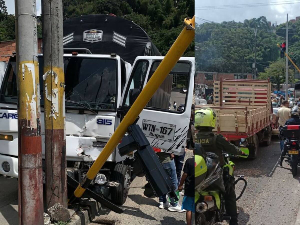 Vehículo de carga pesada ocasionó grave accidente en Ibagué