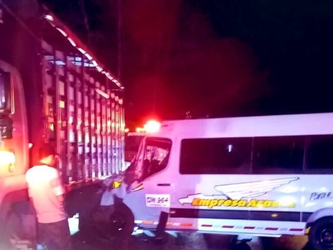 Accidente de tránsito en la vía Manizales - Bogotá deja 8 personas lesionadas