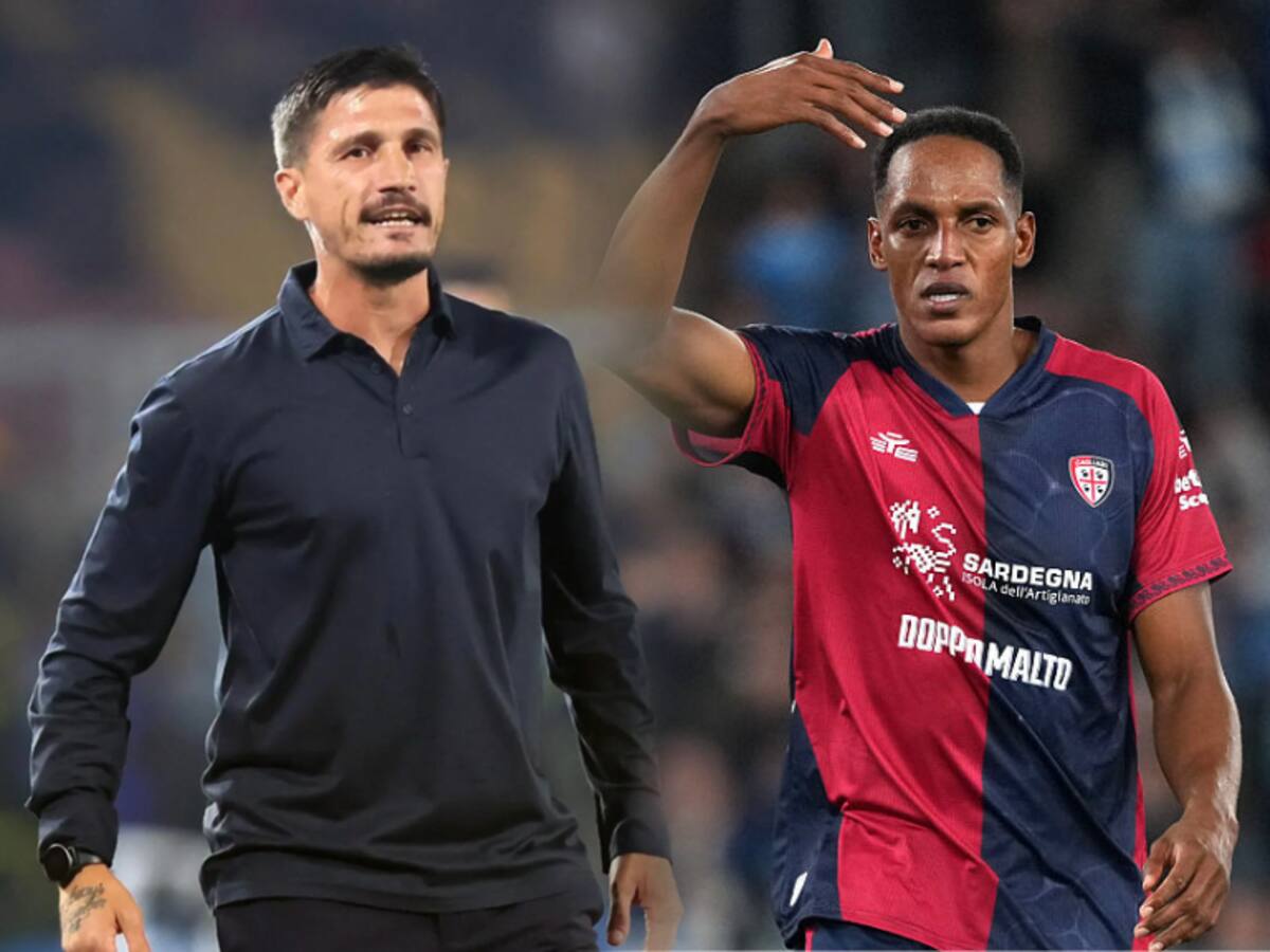 Técnico del Cagliari defendió a Yerry Mina de los críticos: esto fue lo que dijo