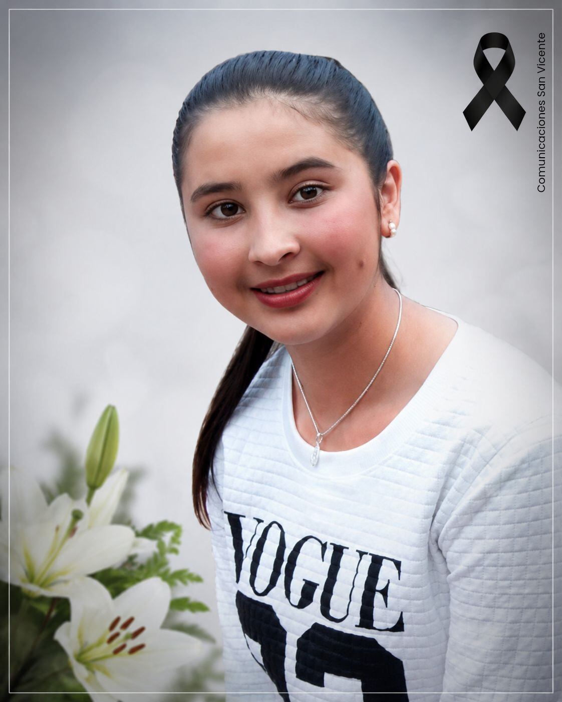 Valentina Cardona Henao, asesinada en San Vicente Ferrer- foto redes sociales