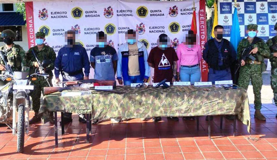 El operativo se desarrolló por parte de soldados del Batallón Nueva Granada de la Quinta Brigada en zona rural del municipio de San Pablo