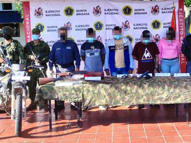 El operativo se desarrolló por parte de soldados del Batallón Nueva Granada de la Quinta Brigada en zona rural del municipio de San Pablo