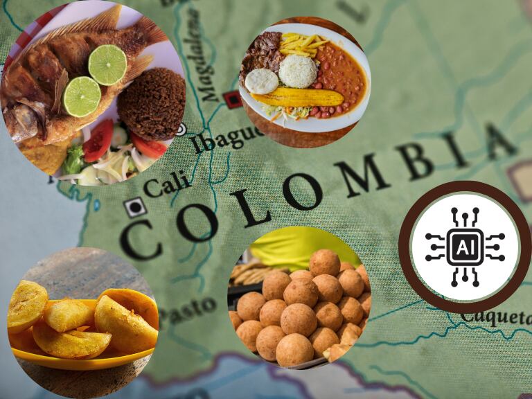 Región de Colombia con la mejor comida según la IA. Imagenes de referecia de Getty Images.