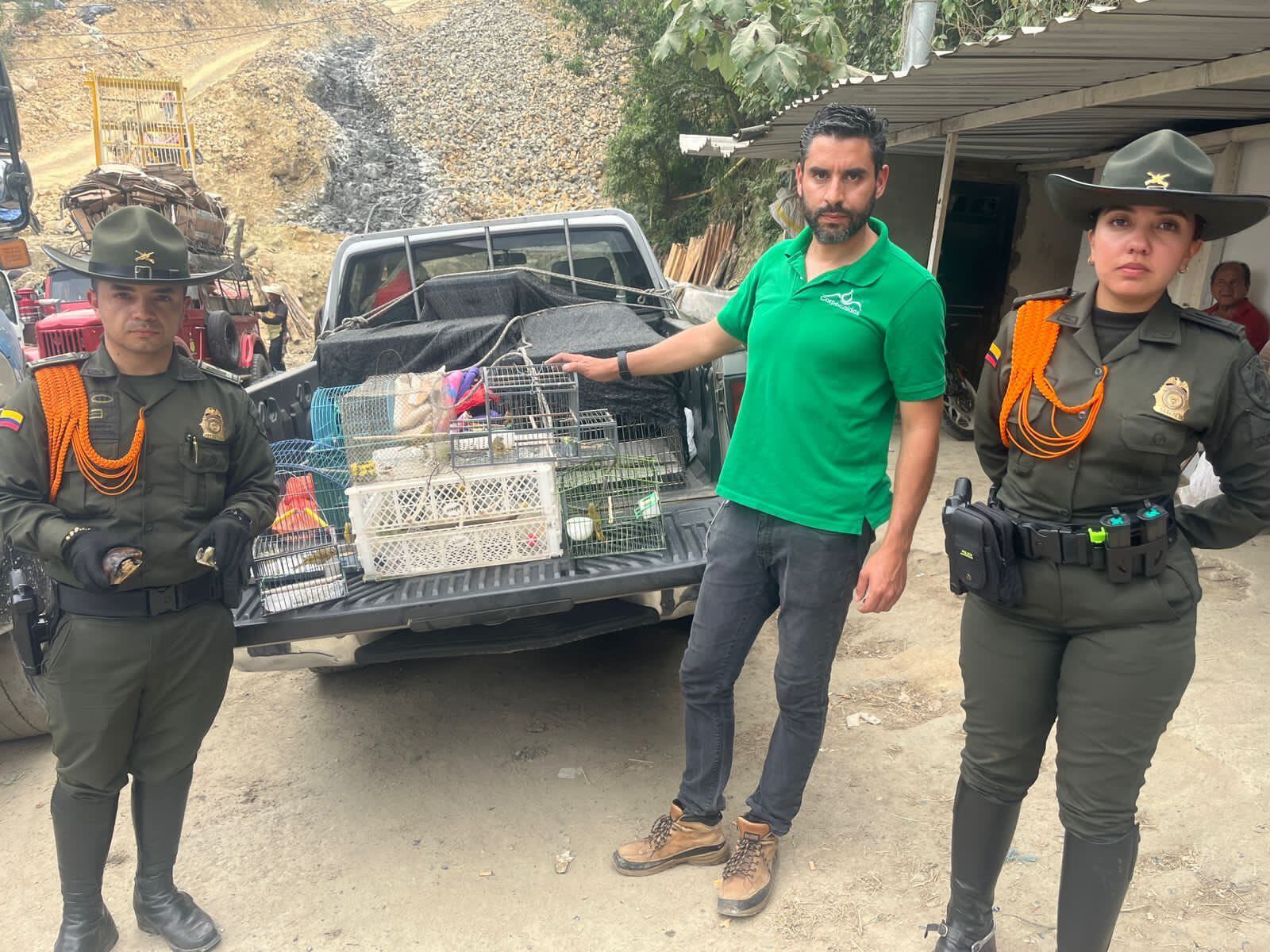 Rescatan 10 especies en cautiverio en el municipio de Marmato