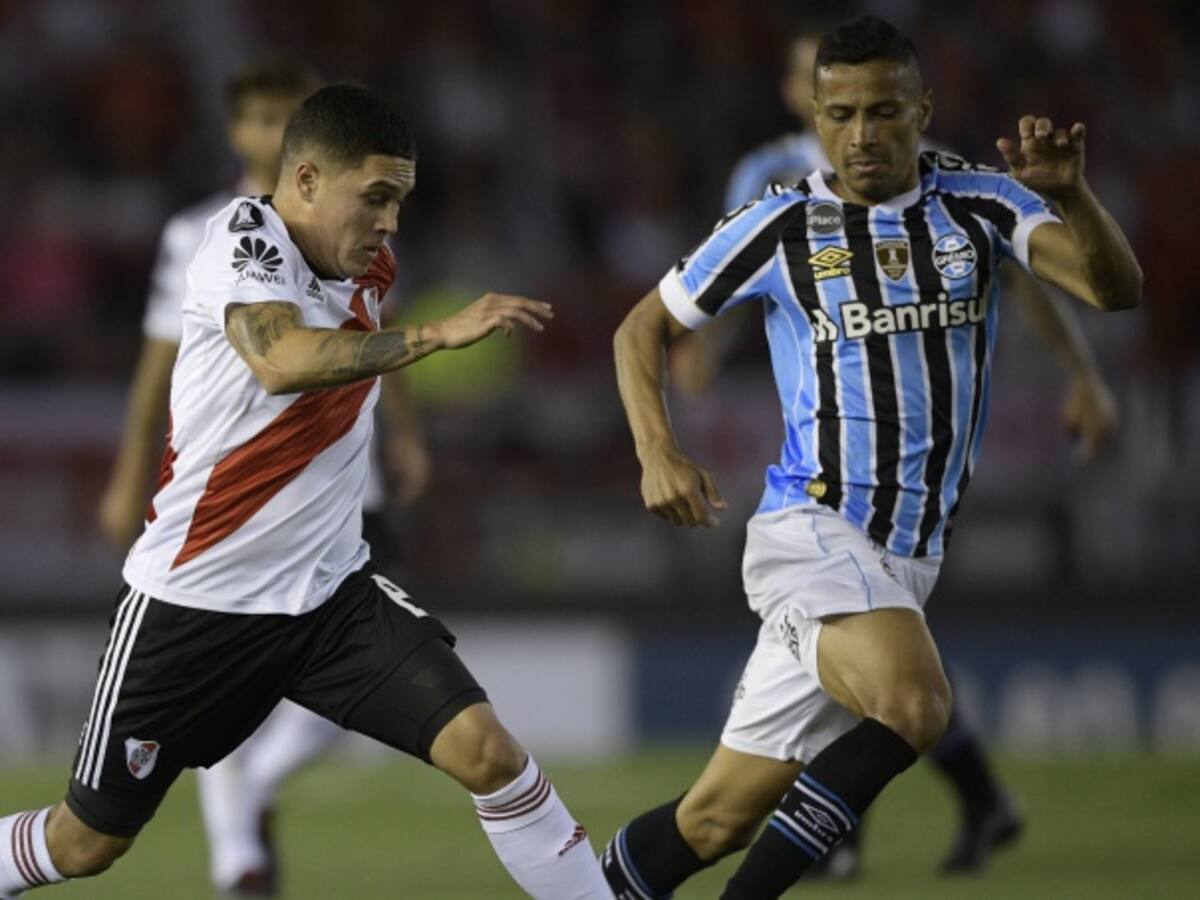 Quintero y Borré no pudieron evitar la derrota de River Plate ante Gremio
