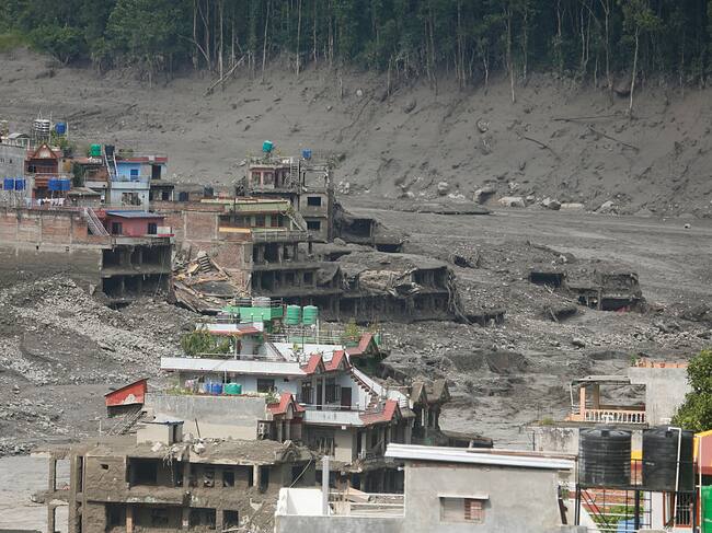 Avalancha entre Nepal y Tíbet. (Sanjit Pariyar / NurPhoto via Getty Images)