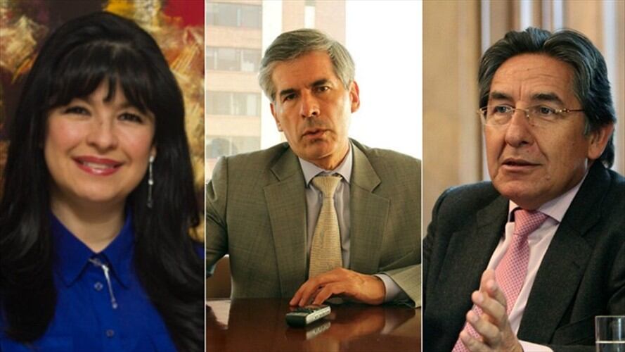 Mónica Cifuentes, Yesid Reyes y Néstor Humberto Martínez. Foto: Colprensa