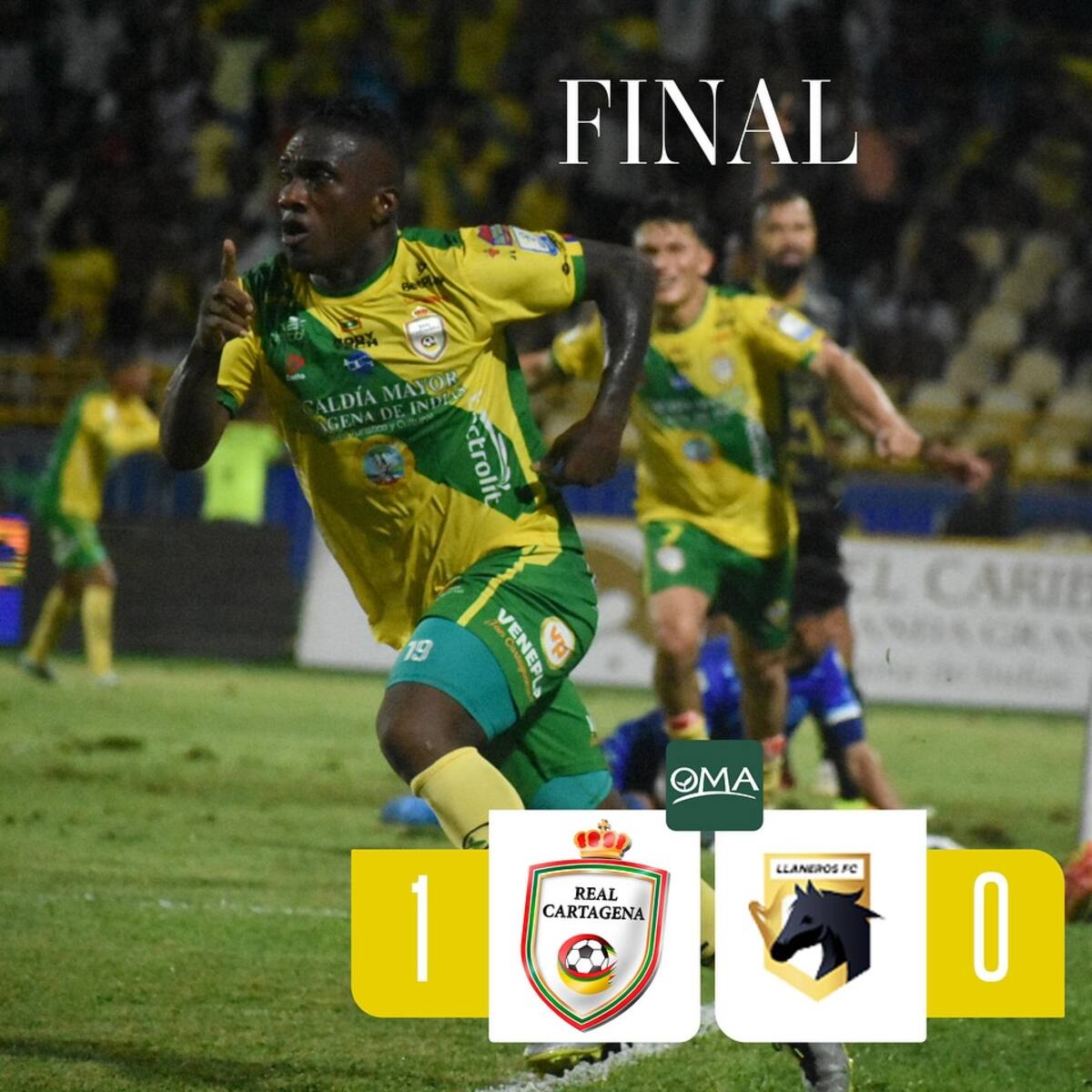 Real Cartagena venció a Llaneros y quedó con vida en la última fecha para ser finalista