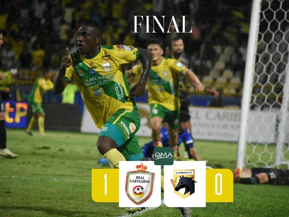 Real Cartagena venció a Llaneros y quedó con vida en la última fecha para ser finalista