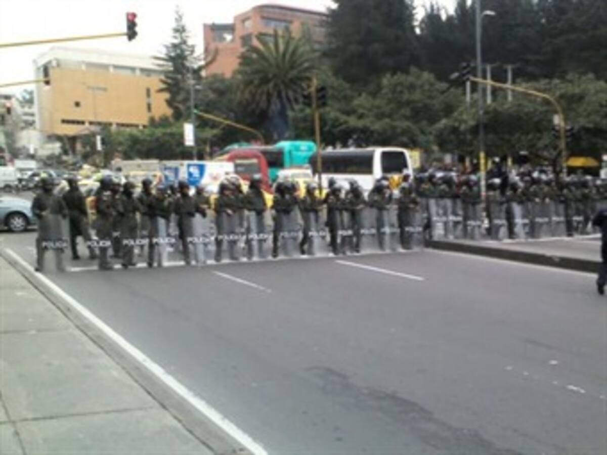 Complicaciones en tres puntos de Bogotá por ‘Marcha Patriótica’