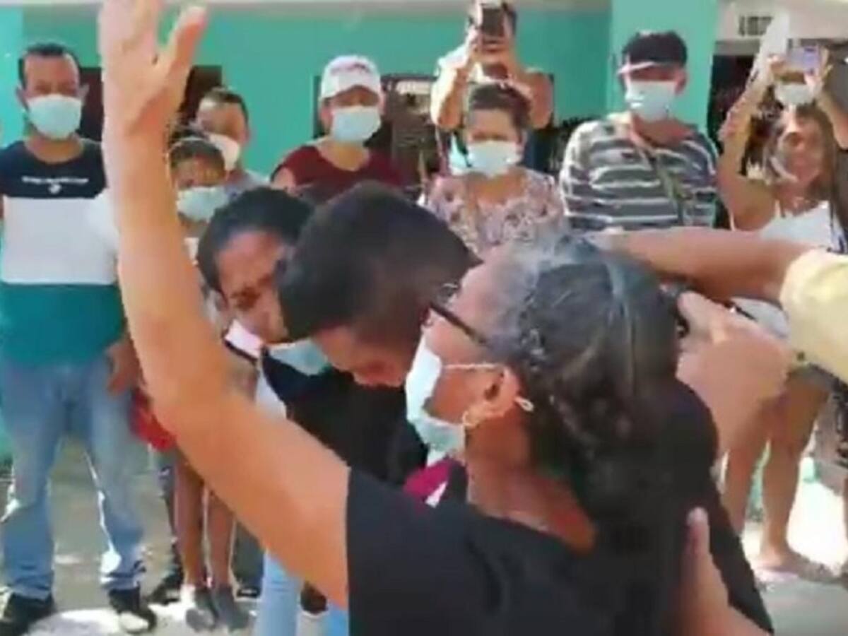 Patrullero secuestrado en Nariño se reencontró con sus familiares en Tubará