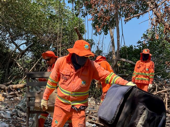2.700 toneladas de desechos fueron retirados de las orillas de la ciénaga de Las Quintas