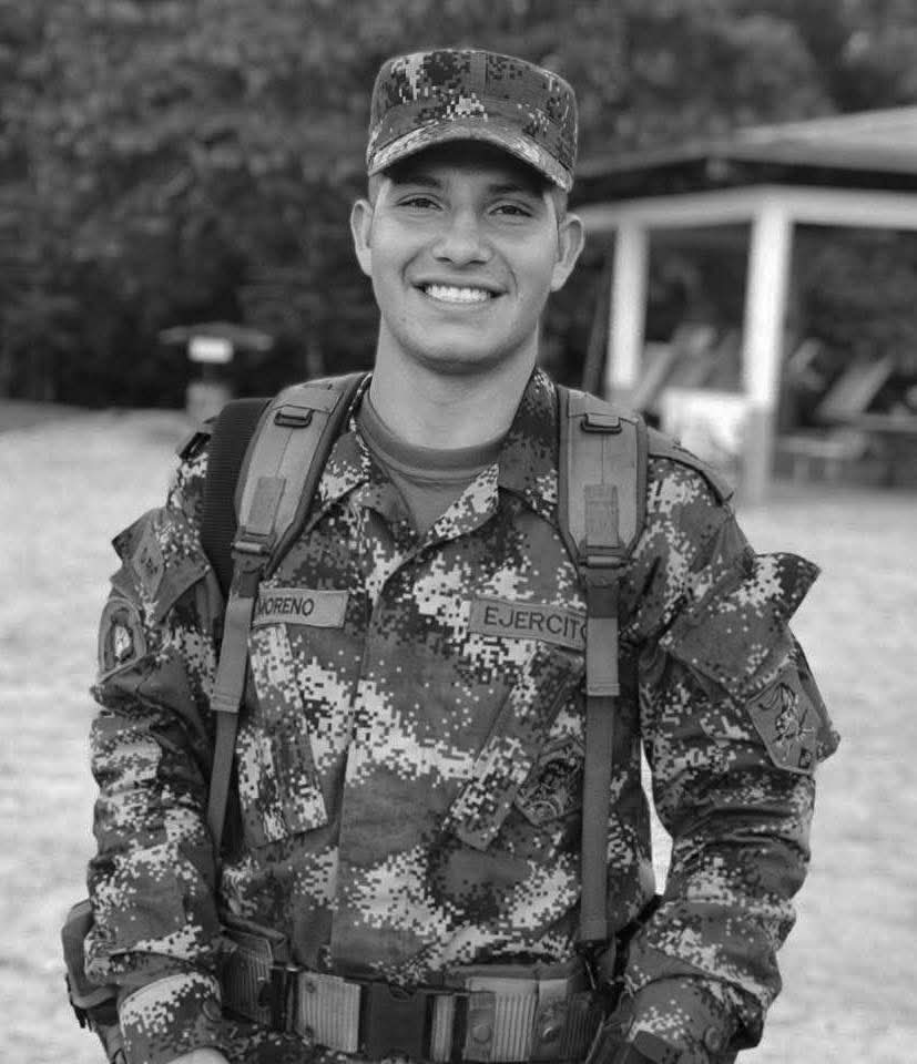 Fabián Andrés Moreno Rodríguez soldado del Ejército Nacional, oriundo de Sogamoso fue identificada una de las 66 víctimas del accidente de un avión Hércules en Puerto Leguízamo, Putumayo.