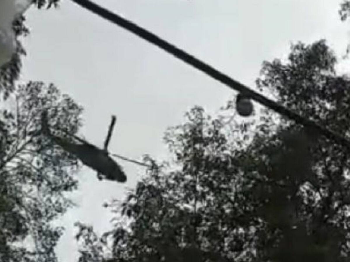 Ejército investiga incidente con helicóptero en Floridablanca