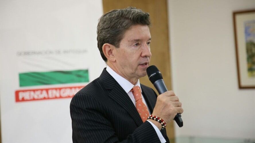 Luis Pérez Gutiérrez, gobernador de Antioquia. Foto: Cortesía Gobernación de Antioquia