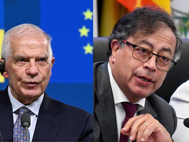 alto representante de la Unión Europea para Asuntos Exteriores, Josep Borrell. Presidente de Colombia, Gustavo Petro.