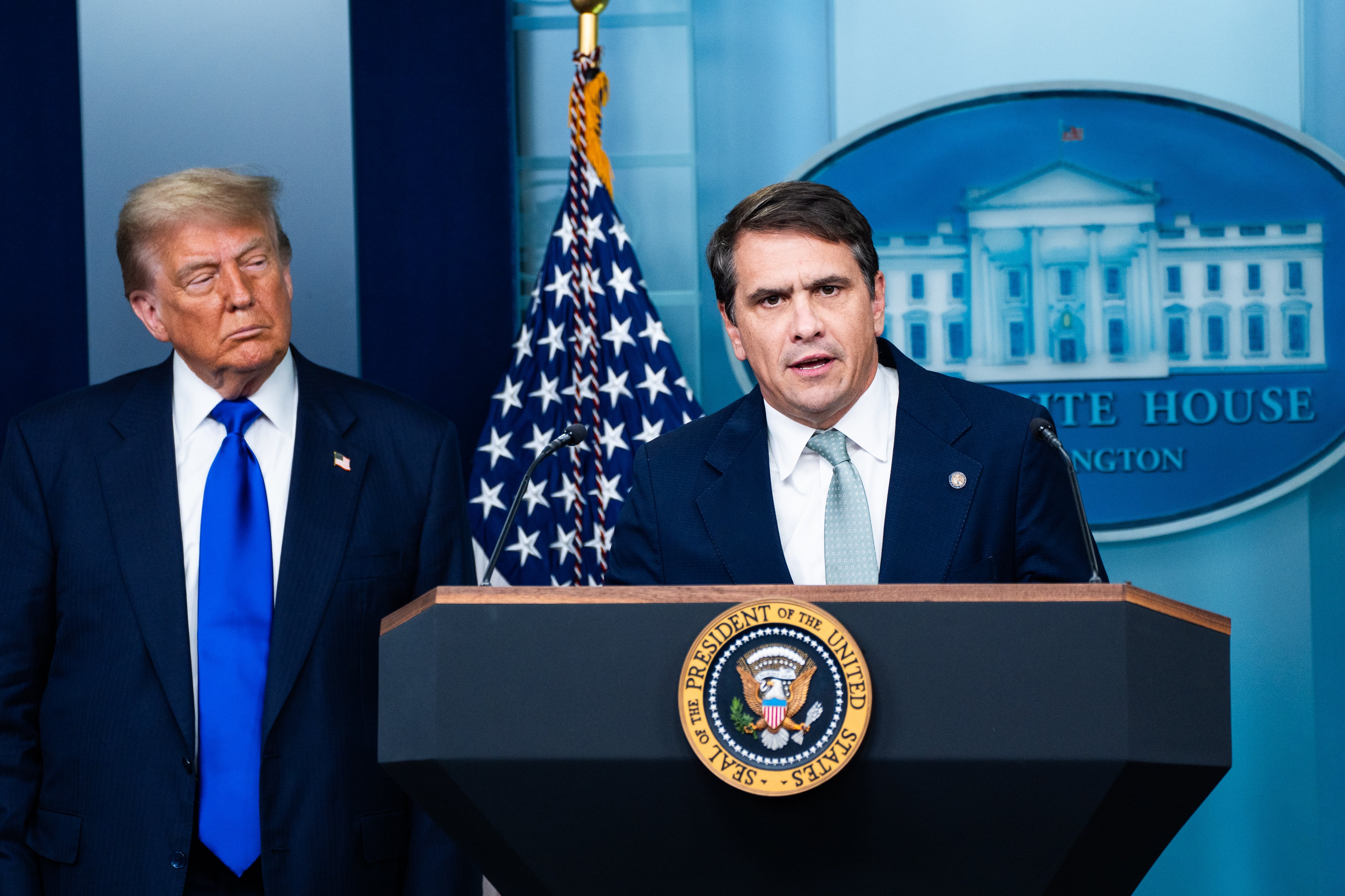 El mandatario estadounidense hizo oficial la nominación de Blanche para encabezar permanentemente el Departamento de Justicia ante la falta de ratificación del Senado.
(Foto:   Demetrius Freeman/The Washington Post via Getty Images)