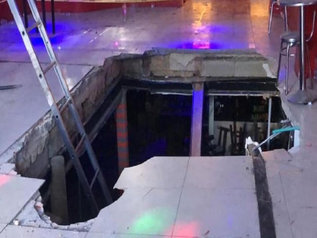 Colapsó el piso de una discoteca en el sur de Bogotá