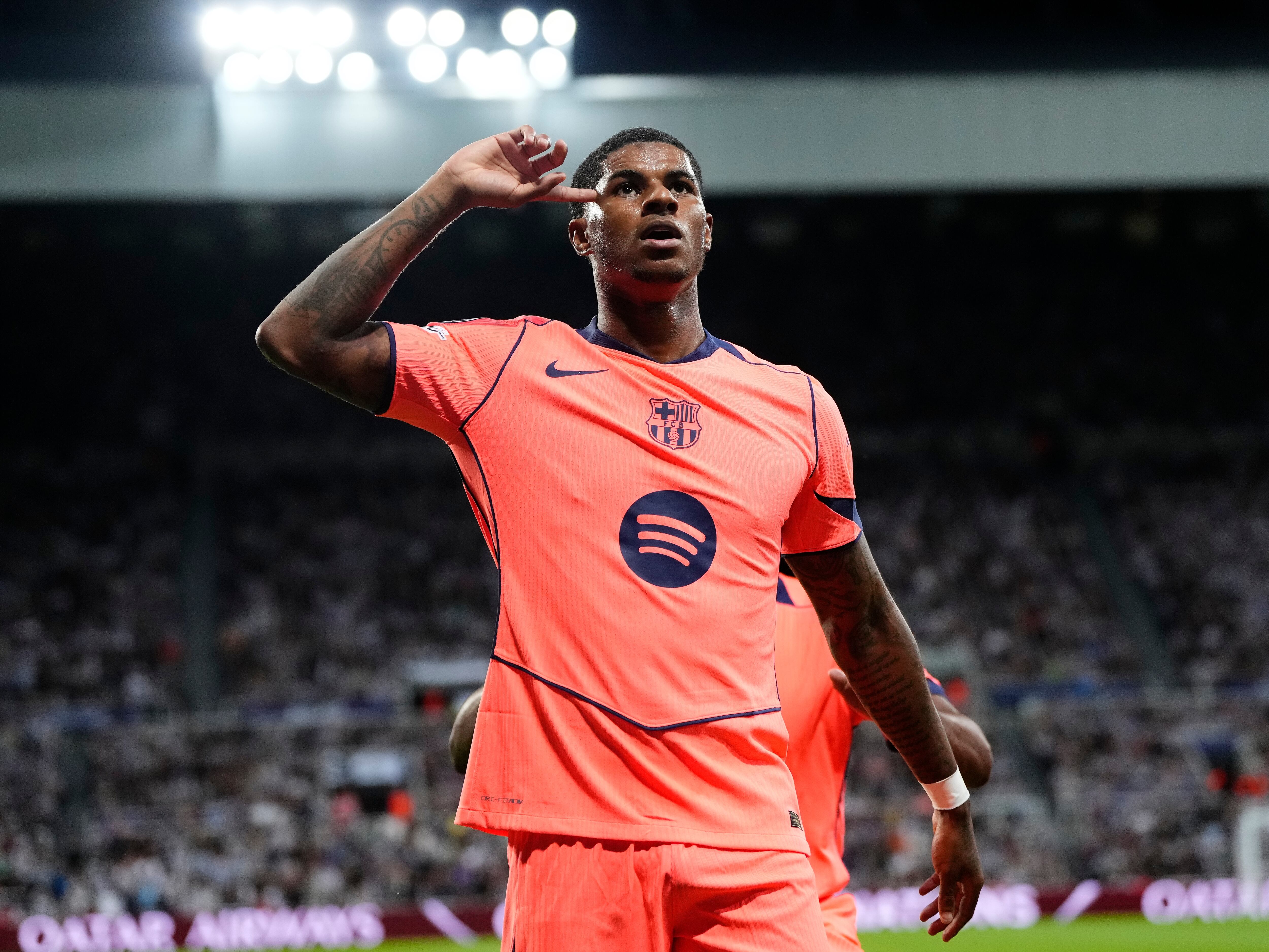 Marcus Rashford, de Barcelona / Getty Images.