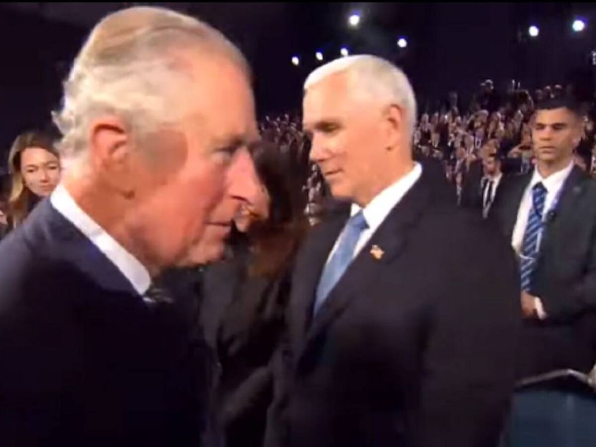 ¿Qué pasó? Príncipe Carlos ignoró a Mike Pence en Foro del Holocausto