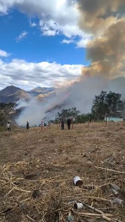 Incendio en Ancuya-Nariño- Foto: cortesía