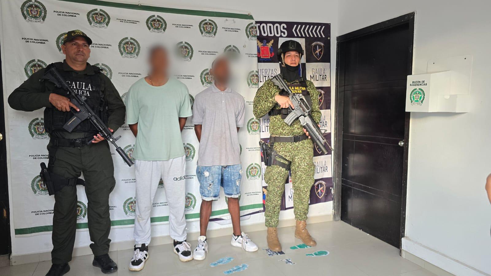 Capturados presuntos extorsionistas que delinquían en los Montes de María