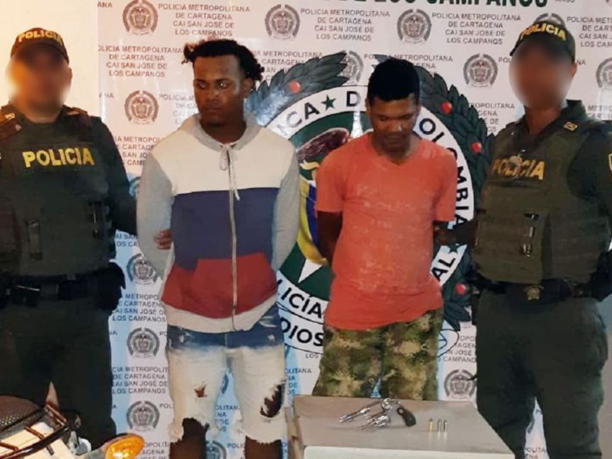 Persecución deja 2 capturados en Cartagena