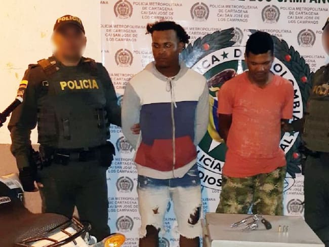 Persecución deja 2 capturados en Cartagena