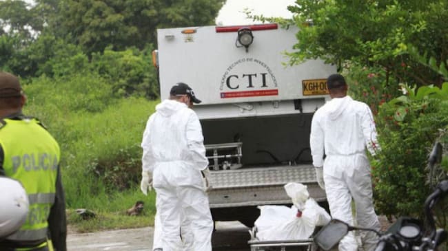 Los cuerpos fueron hallados en una zona enmontada de la vereda El Salto del corregimiento de Villa Uribe