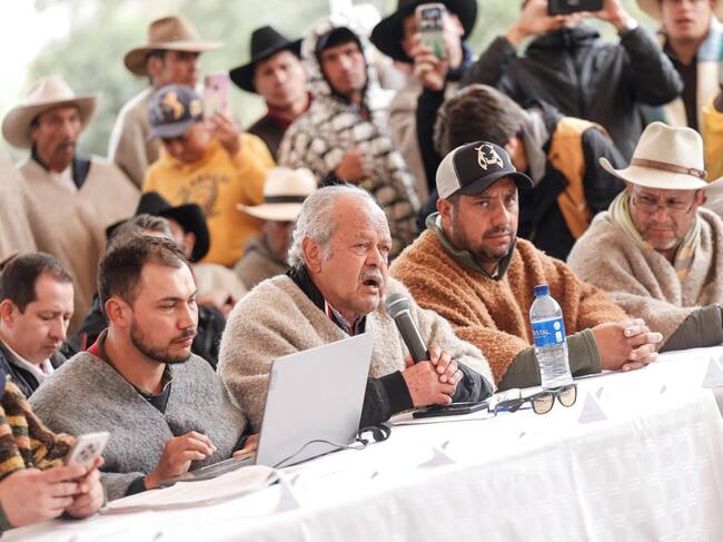 Representantes del paro paramero del Nororiente de Boyacá