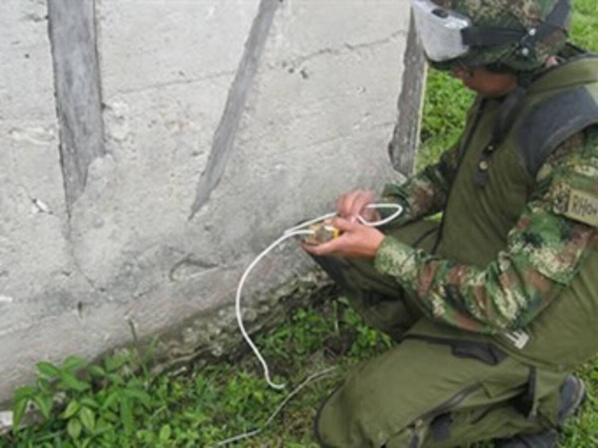 Ejército halló material explosivo, al parecer perteneciente a las Farc