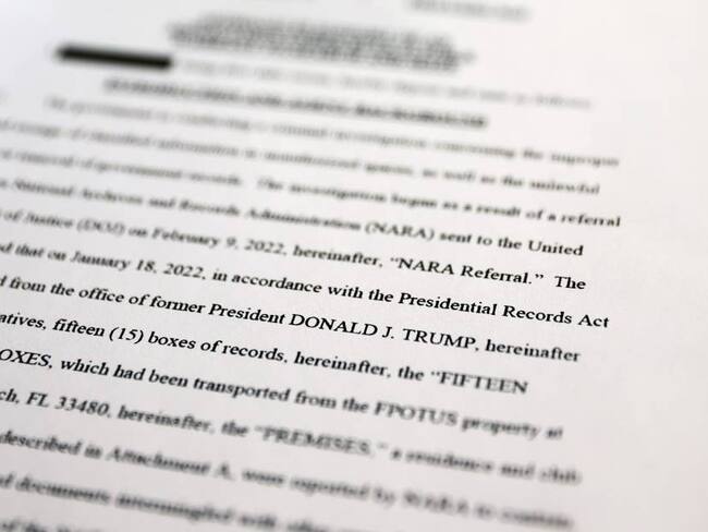 Documentos incautados a Trump incluyen datos de armas nucleares de otro gobierno. Foto: Getty