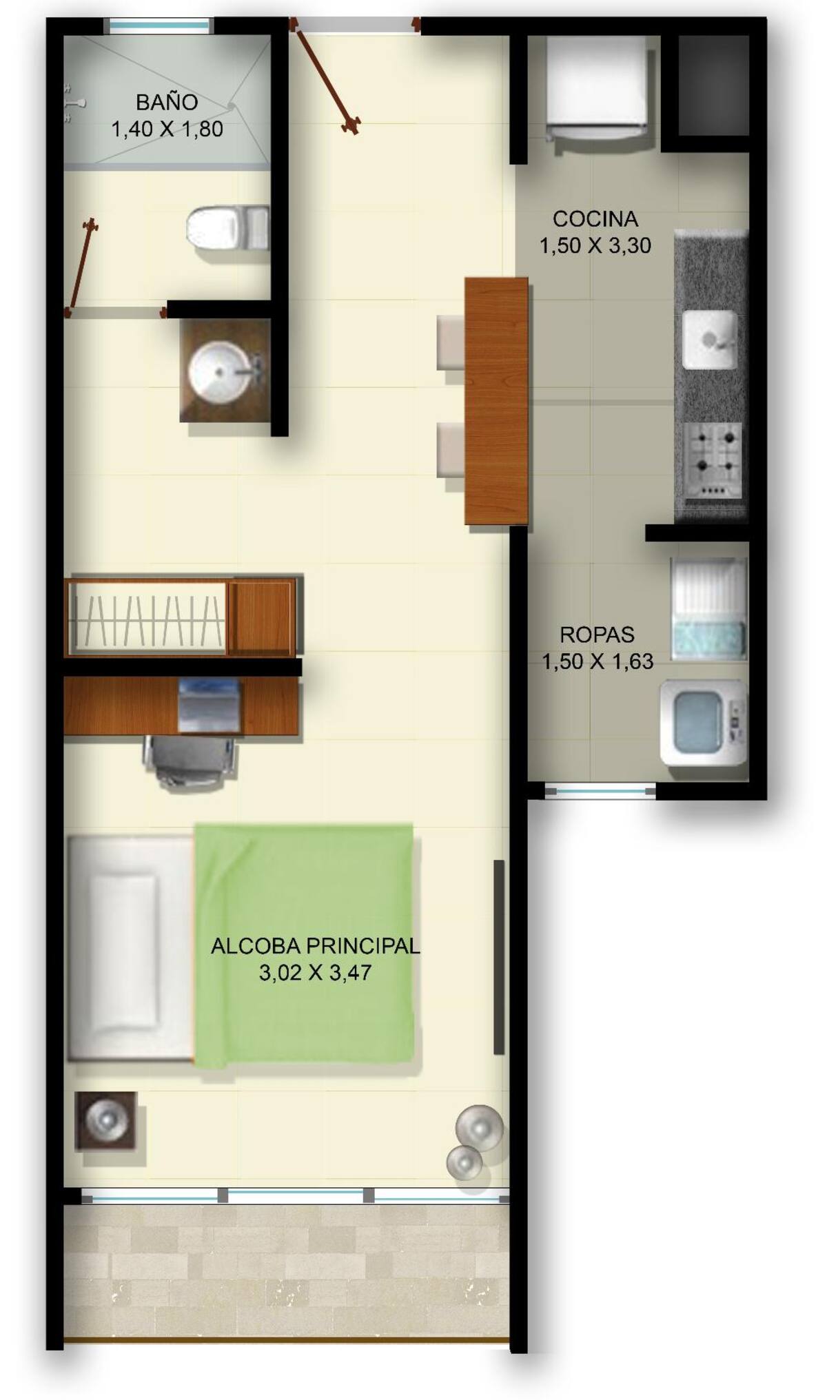 Torres ubicadas sobre la calle 69, entre la Avenida Guabinal y la Avenida Ámbala; a unos cuantos metros de la Universidad de Ibagué.