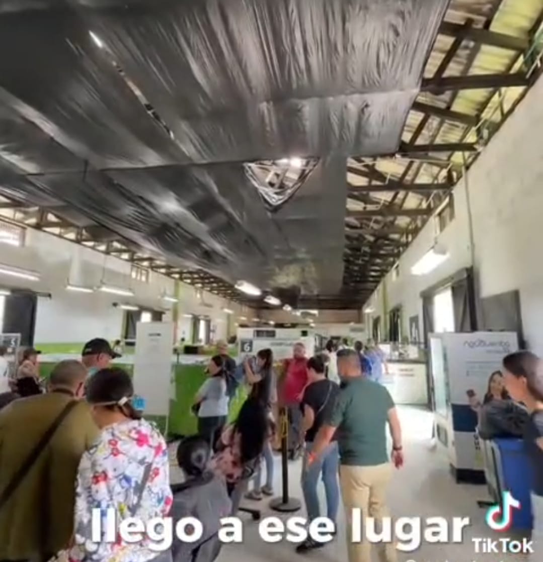 Instalaciones de tránsito en Armenia, antigua estación del ferrocarril. Foto: Cortesía Tik Tok Andrea Londoño