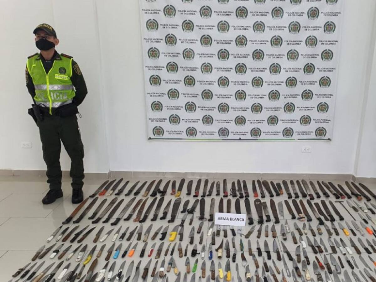 Destruidas más de 400 armas blancas en el municipio del Espinal