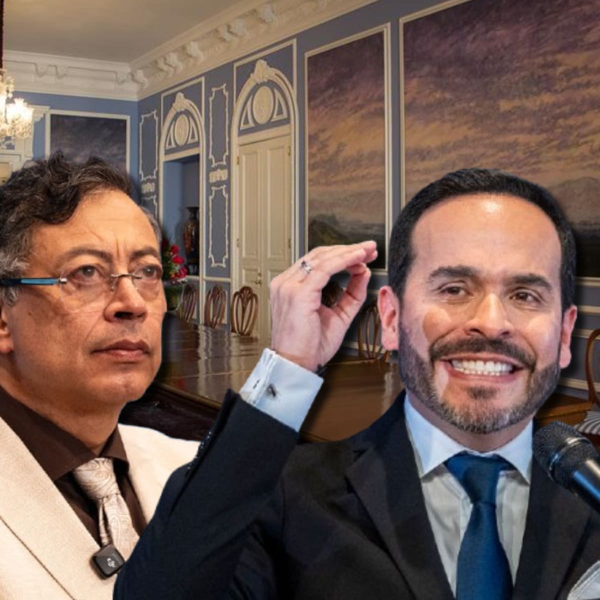 Con sillas vacías del equipo De la Espriella, Gobierno Petro graba empalme que presentará al país