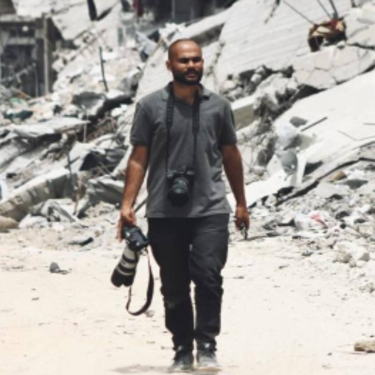 “Hasta la población civil nos tiene miedo”: Fotoperiodista palestino que documenta la guerra en Gaza
