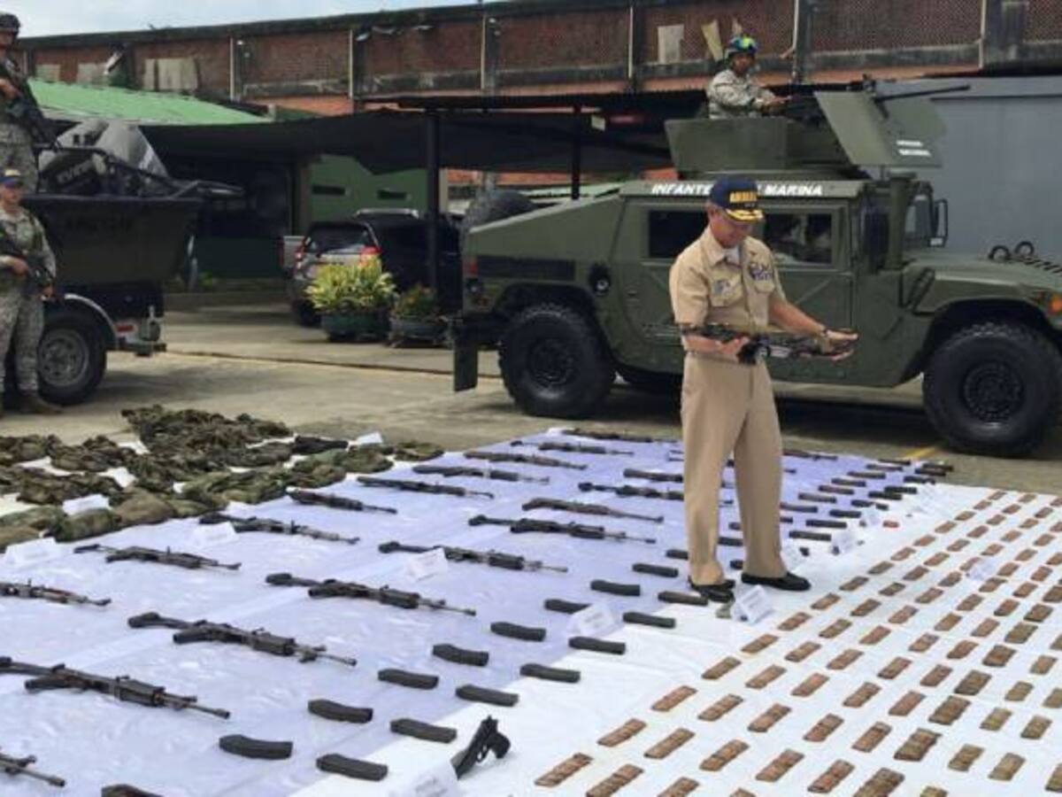 Incautan arsenal al Clan del Golfo entre los departamentos de Chocó y Valle