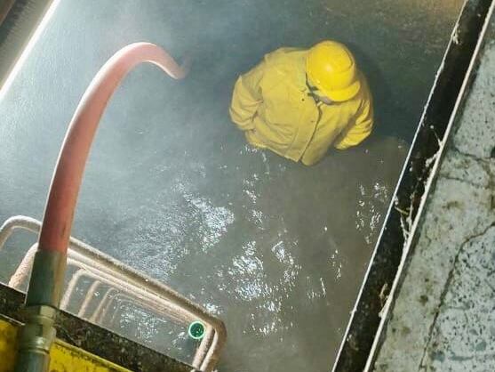 Trabajos en planta de agua de Rionegro- foto alcaldía