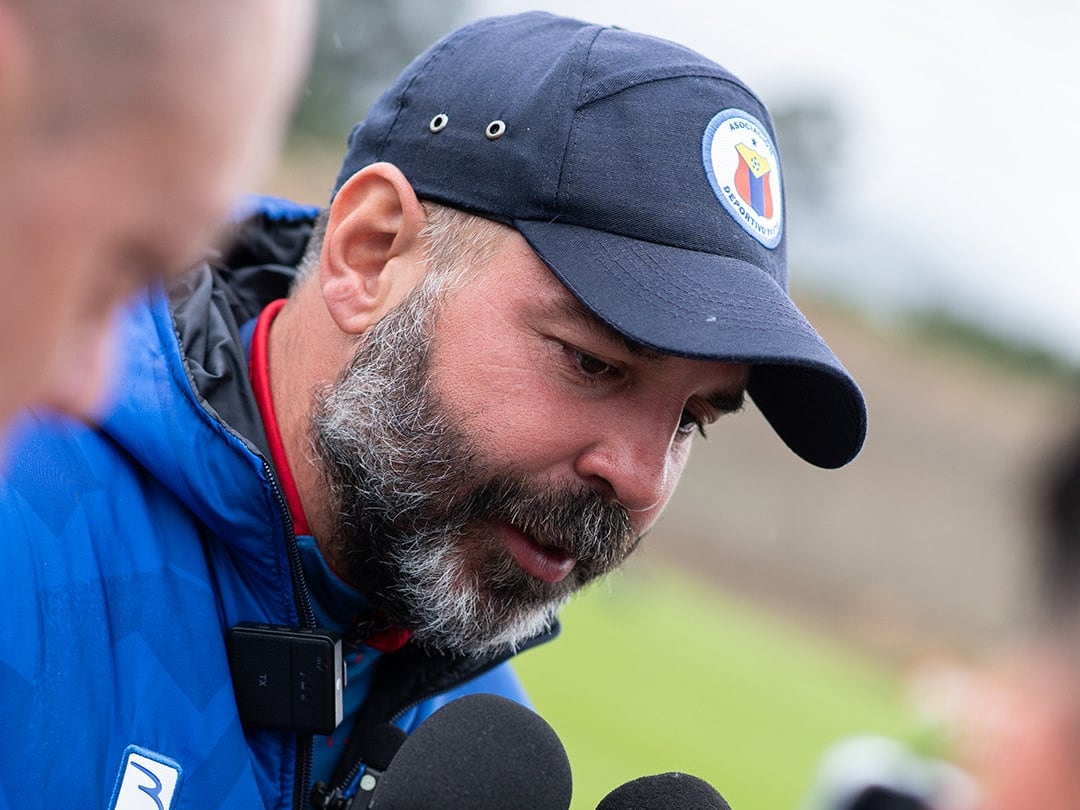 Jonathan Risueño, DT del Deportivo Pasto / Twitter: @DeporPasto.