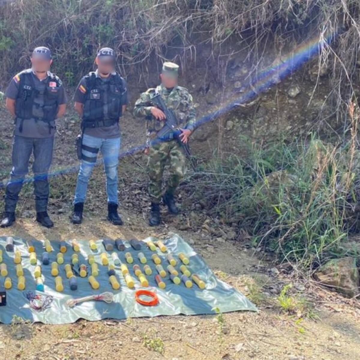 Caletas con material de guerra fueron halladas en Risaralda