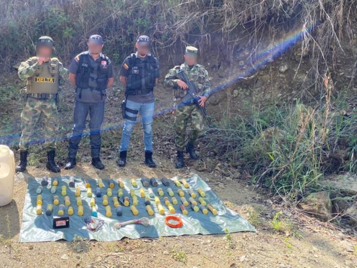 Caletas con material de guerra fueron halladas en Risaralda