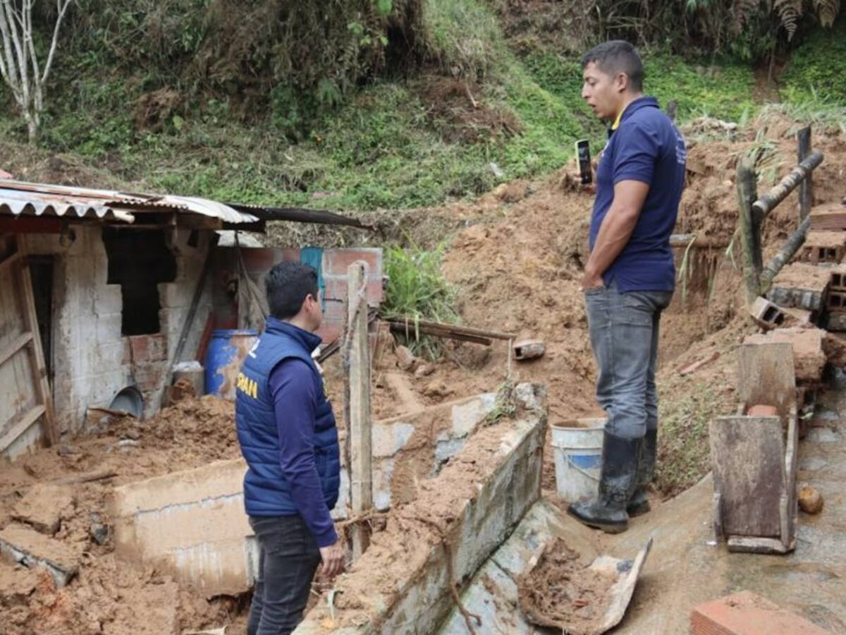 Emergencia por las lluvias en Nariño, Antioquia: 29 deslizamientos