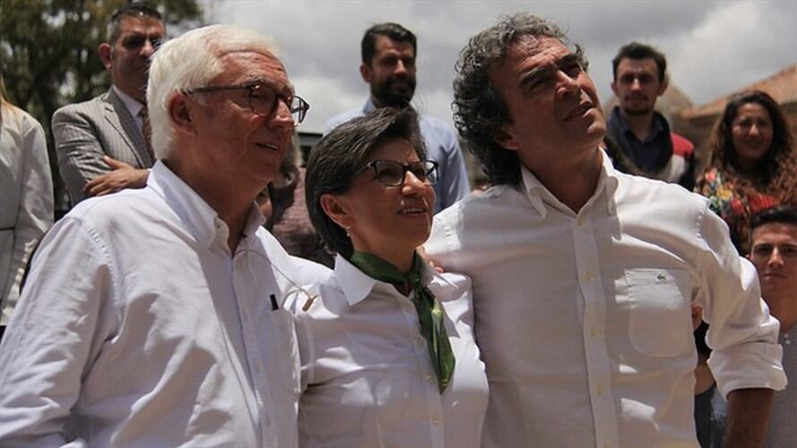 Jorge Robledo, Claudia López y Sergio Fajardo. Foto: Colprensa